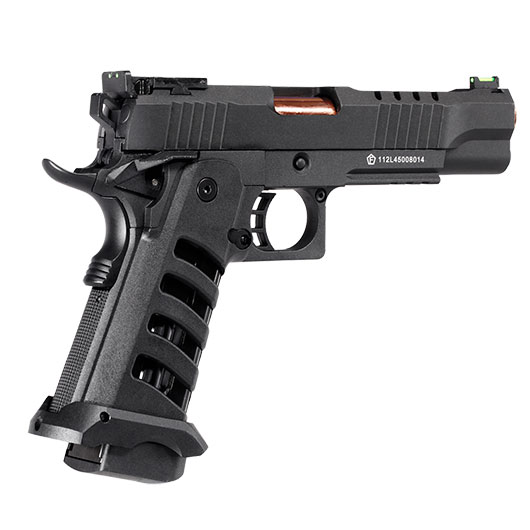 KLI Hi-Capa 5.1 Helios MK3 CO2 Luftpistole Kal. 4,5 mm BB Vollmetall Blowback schwarz Bild 8
