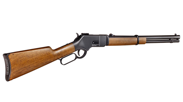 BARRA 1866 Classic Lever Action CO2 Unterhebelspanner Luftgewehr Kal. 4,5 mm Diabolo Holzoptik Bild 3