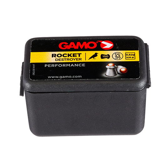 Gamo Rocket Destroyer Rundkopf-Diabolos Kupferkopf Kal. 4,5mm 0,62 Gramm 150er Dose Bild 3