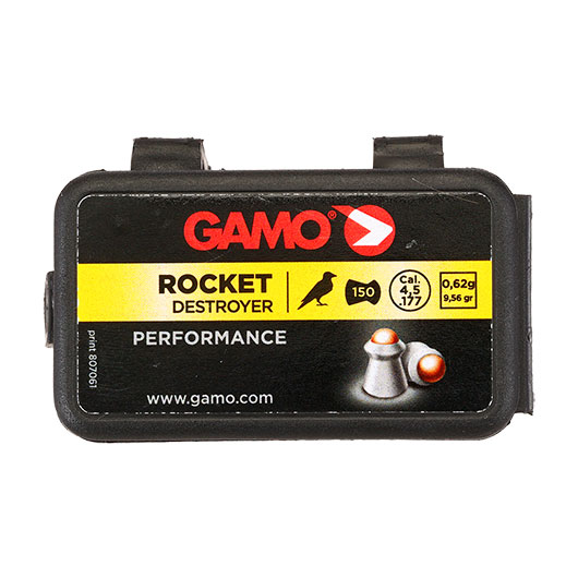 Gamo Rocket Destroyer Rundkopf-Diabolos Kupferkopf Kal. 4,5mm 0,62 Gramm 150er Dose Bild 4