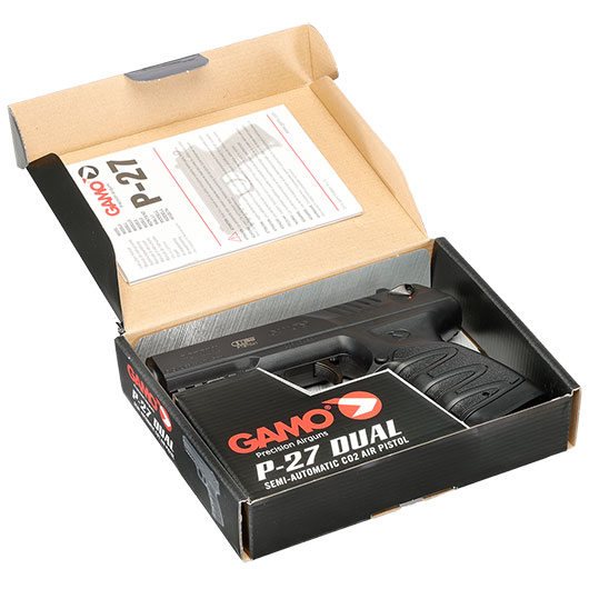 Gamo P-27 Dual CO2 Luftpistole Kal. 4,5mm Diabolo/BB schwarz Bild 9