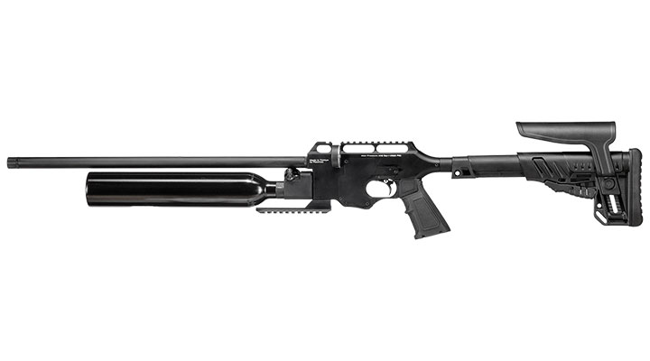 Reximex Force 2 Pressluftgewehr 4,5mm Diabolo schwarz inkl. 2 x 14-Schuss Magazin und Waffenkoffer