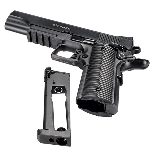 UX BlaMer CO2 Luftpistole Kal. 4,5 mm BB Blowback schwarz Bild 5