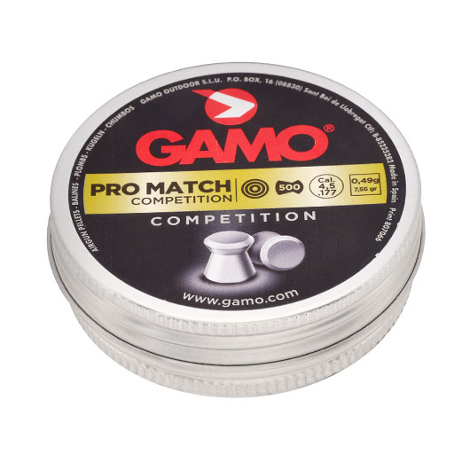 Gamo Flachkopf Diabolos Pro Match Competition Kal. 4,5mm 0,49g 500er Dose Bild 1