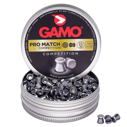 Gamo Flachkopf Diabolos Pro Match Competition Kal. 5,5mm 1,0g 250er Dose