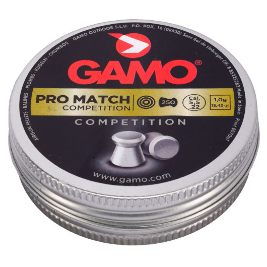 Gamo Flachkopf Diabolos Pro Match Competition Kal. 5,5mm 1,0g 250er Dose Bild 1