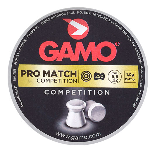 Gamo Flachkopf Diabolos Pro Match Competition Kal. 5,5mm 1,0g 250er Dose Bild 3