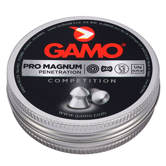 Gamo Pro Magnum Competion Rundkopf Diabolos Kal. 5,5mm 1,0g 250er Dose Bild 1