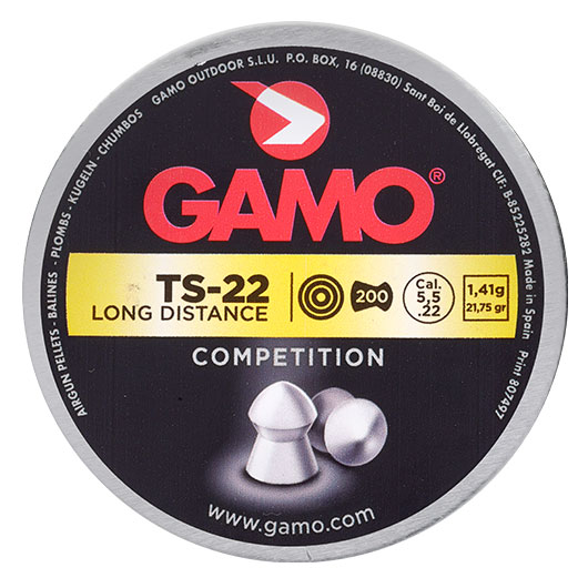 Gamo Rundkopf Diabolos TS-22 Long Distance Kal. 5,5mm 1,41g 200er Dose Bild 3