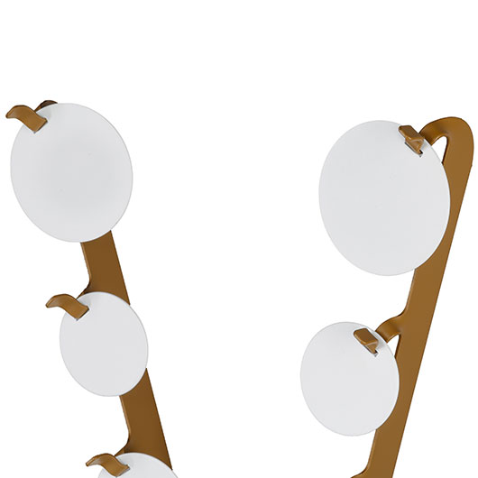 WoSport V-Shaped The Ladder Target mit 6 Zielen Metall Pendelspiel tan Bild 2