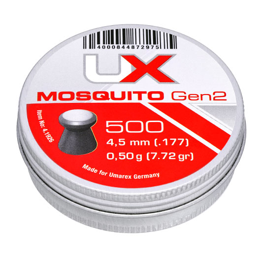 UX Flachkopf Diabolos Mosquito Gen2 Kal. 4,5mm 0,50g 500er Dose Bild 1