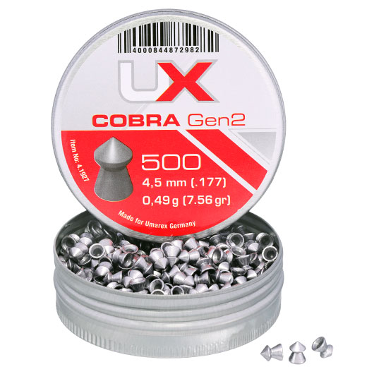 UX Spitzkopf Diabolos Cobra Gen2 Kal. 4,5mm 0,49g 500er Dose