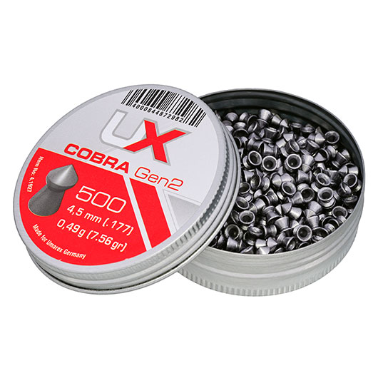 UX Spitzkopf Diabolos Cobra Gen2 Kal. 4,5mm 0,49g 500er Dose Bild 2