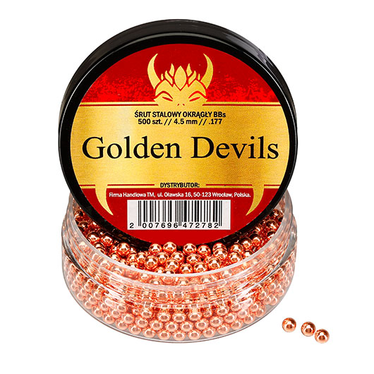 Golden Devils Stahl-Rundkugeln Kal. 4,5mm 500er Dose