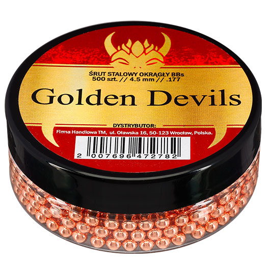 Golden Devils Stahl-Rundkugeln Kal. 4,5mm 500er Dose Bild 1