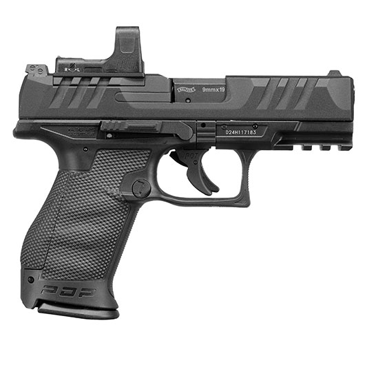 Walther PDP Compact 4 Set CO2 Luftpistole Kal. 4,5mm BB Blowback Metallschlitten schwarz inkl. RDS 8 Leuchtpunktzielgert Bild 3