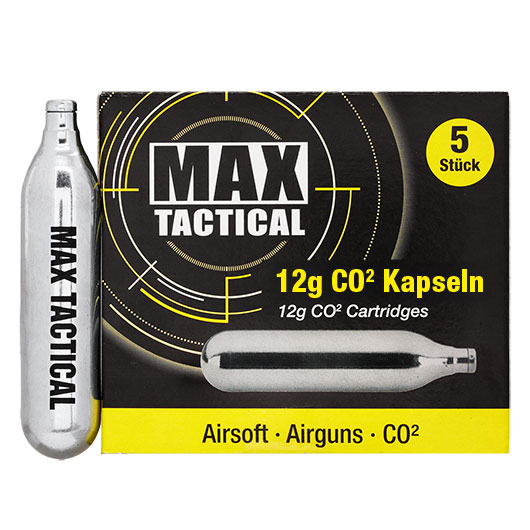 Max Tactical CO2-Kapseln 5 Stck je 12g Bild 2