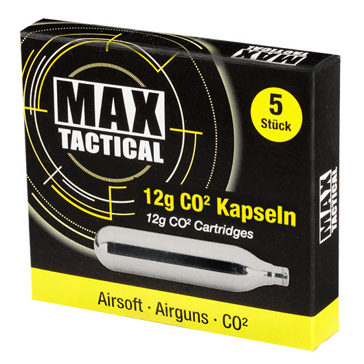 Max Tactical CO2-Kapseln 5 Stck je 12g Bild 3