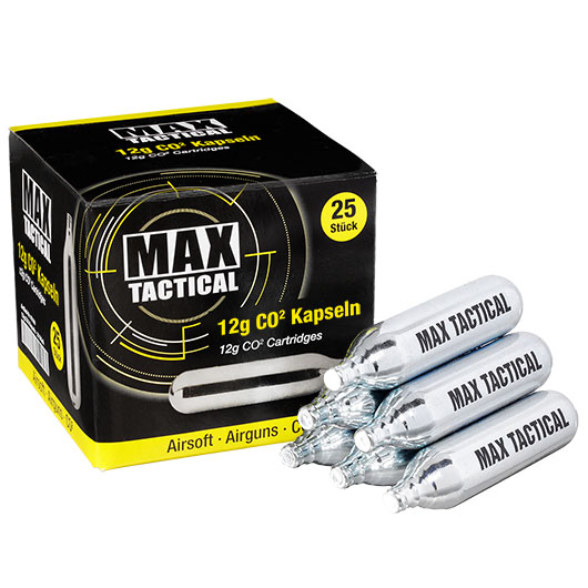 Max Tactical CO2-Kapseln 25 Stck je 12g