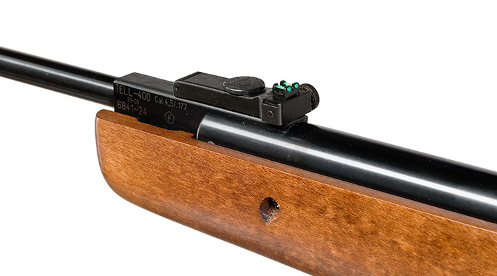 Tell Modell 400 Luftgewehr Kal. 4,5mm Diabolo super SparSet inkl. Hubertus Zielfernrohr 4 x 32 cm, Montageringe 11 - 14 mm & Bild 8