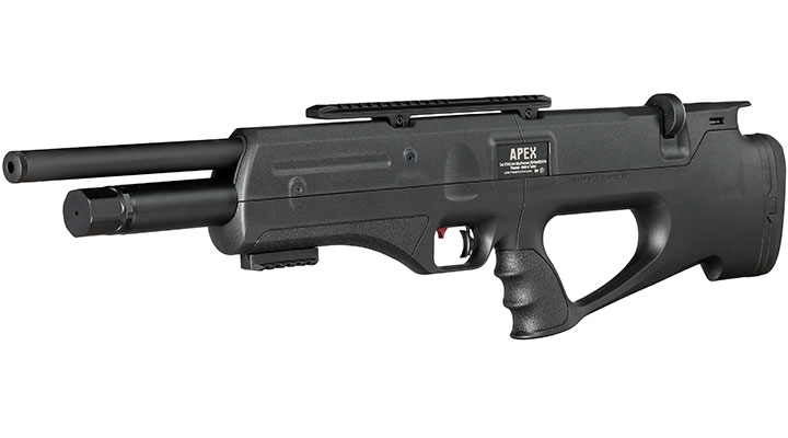 Reximex Apex Pressluftgewehr PCP Kal. 4,5mm Diabolo schwarz inkl. 2 x 14-Schuss Magazin und Flladapter Bild 1