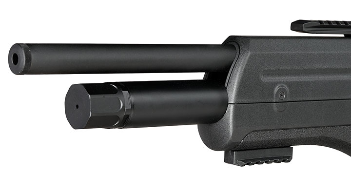 Reximex Apex Pressluftgewehr PCP Kal. 4,5mm Diabolo schwarz inkl. 2 x 14-Schuss Magazin und Flladapter Bild 6