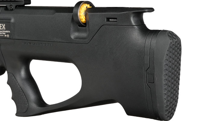 Reximex Apex Pressluftgewehr PCP Kal. 4,5mm Diabolo schwarz inkl. 2 x 14-Schuss Magazin und Flladapter Bild 8