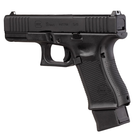 Glock 19 Gen5 MOS CO2 Luftpistole Kal. 4,5mm BB Blowback Metallschlitten schwarz inkl. Adapterplatten Bild 2