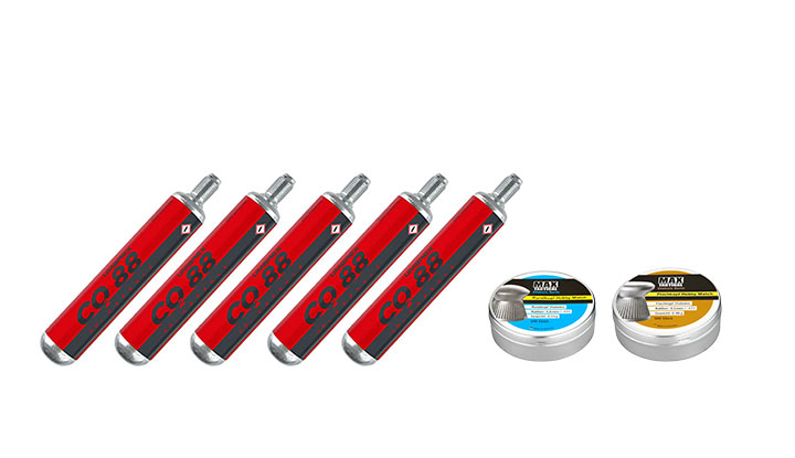 Sig Sauer MPX CO2 Gen.2 Luftgewehr Set 4,5 mm mit 5 x 88 g CO2 Kapseln, 1000 Max Tactical Diabolos Kal. 4,5mm Bild 11