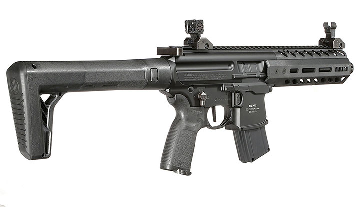 Sig Sauer MPX CO2 Gen.2 Luftgewehr Set 4,5 mm mit 5 x 88 g CO2 Kapseln, 1000 Max Tactical Diabolos Kal. 4,5mm Bild 4