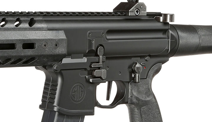 Sig Sauer MPX CO2 Gen.2 Luftgewehr Set 4,5 mm mit 5 x 88 g CO2 Kapseln, 1000 Max Tactical Diabolos Kal. 4,5mm Bild 6