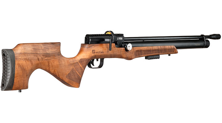 Reximex Lyra Pressluftgewehr PCP Kal. 4,5mm Diabolo Walnussholz inkl. 2 x 14-Schuss Magazin & Einzelschussadapter Bild 5