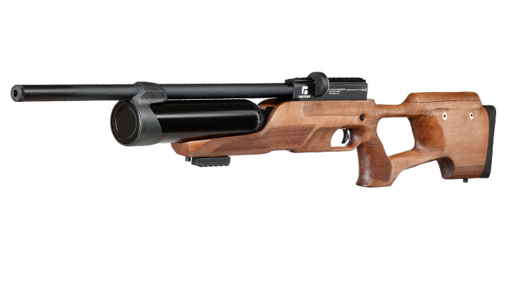 Reximex Accura Pressluftgewehr PCP Kal. 4,5mm Diabolo Walnussholz inkl. 2 x 14-Schuss Magazin & Einzelschussadapter Bild 1
