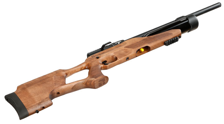 Reximex Accura Pressluftgewehr PCP Kal. 4,5mm Diabolo Walnussholz inkl. 2 x 14-Schuss Magazin & Einzelschussadapter Bild 11
