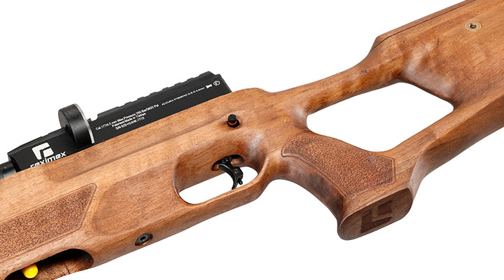 Reximex Accura Pressluftgewehr PCP Kal. 4,5mm Diabolo Walnussholz inkl. 2 x 14-Schuss Magazin & Einzelschussadapter Bild 8