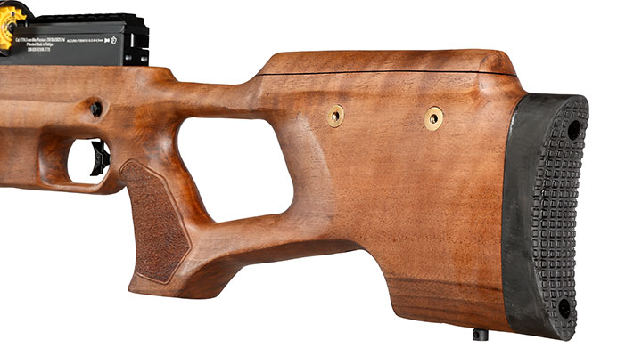 Reximex Accura Pressluftgewehr PCP Kal. 4,5mm Diabolo Walnussholz inkl. 2 x 14-Schuss Magazin & Einzelschussadapter Bild 9