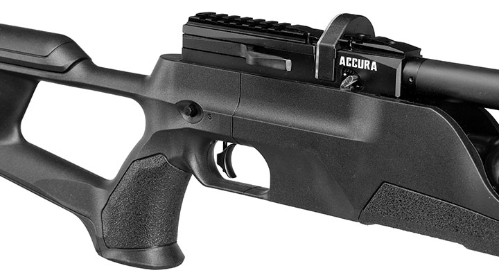 Reximex Accura Pressluftgewehr PCP Kal. 4,5mm Diabolo schwarz inkl. 2 x 14-Schuss Magazin & Einzelschussadapter Bild 10