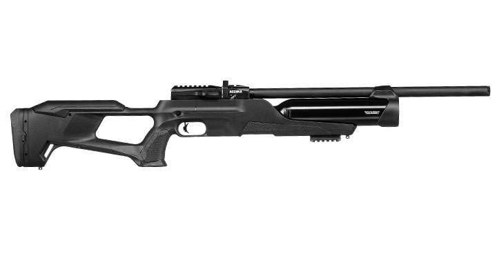 Reximex Accura Pressluftgewehr PCP Kal. 4,5mm Diabolo schwarz inkl. 2 x 14-Schuss Magazin & Einzelschussadapter Bild 4