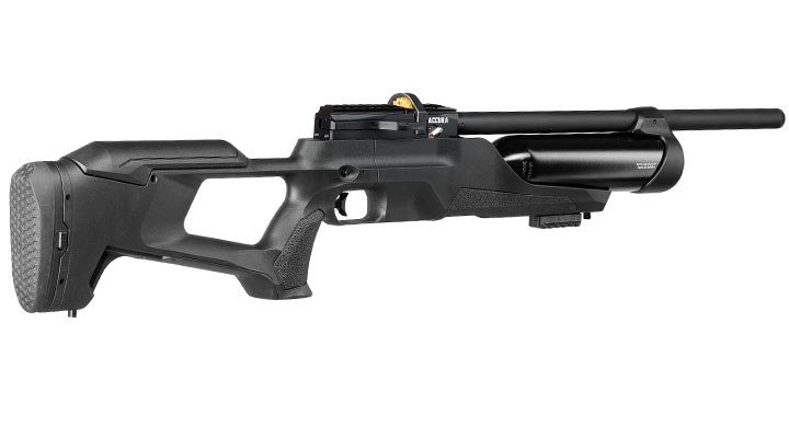 Reximex Accura Pressluftgewehr PCP Kal. 4,5mm Diabolo schwarz inkl. 2 x 14-Schuss Magazin & Einzelschussadapter Bild 5