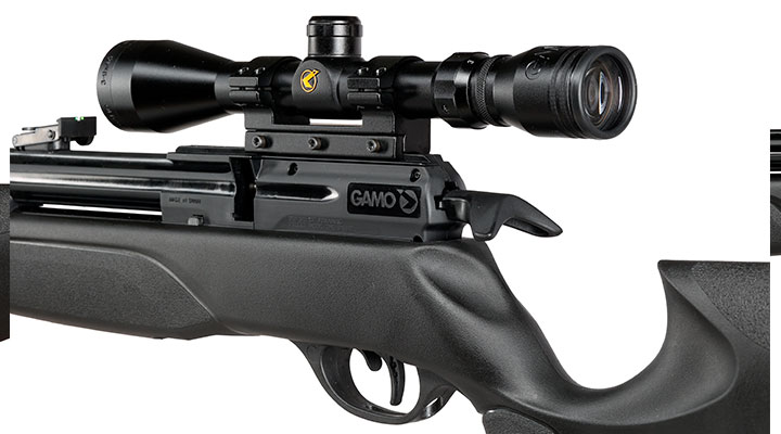 Gamo Arrow Pressluftgewehr PCP Kal. 4,5mm Diabolo 10-schssig schwarz inkl. 10-Schuss Magazin, Zielfernrohr WR 3-9x40 & Zwei Bild 10