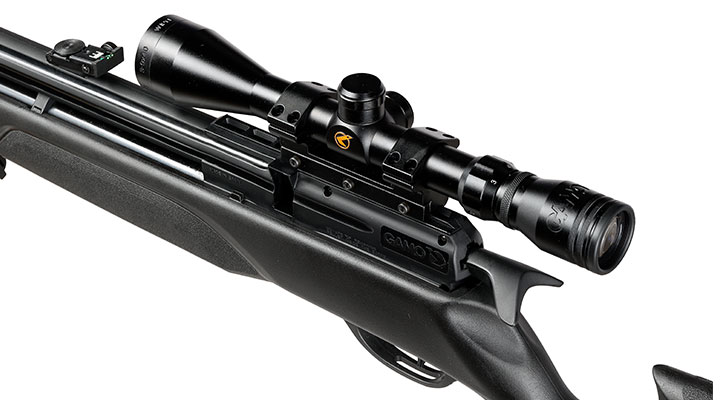 Gamo Arrow Pressluftgewehr PCP Kal. 4,5mm Diabolo 10-schssig schwarz inkl. 10-Schuss Magazin, Zielfernrohr WR 3-9x40 & Zwei Bild 3