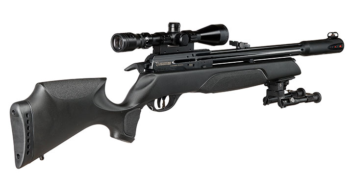 Gamo Arrow Pressluftgewehr PCP Kal. 4,5mm Diabolo 10-schssig schwarz inkl. 10-Schuss Magazin, Zielfernrohr WR 3-9x40 & Zwei Bild 5