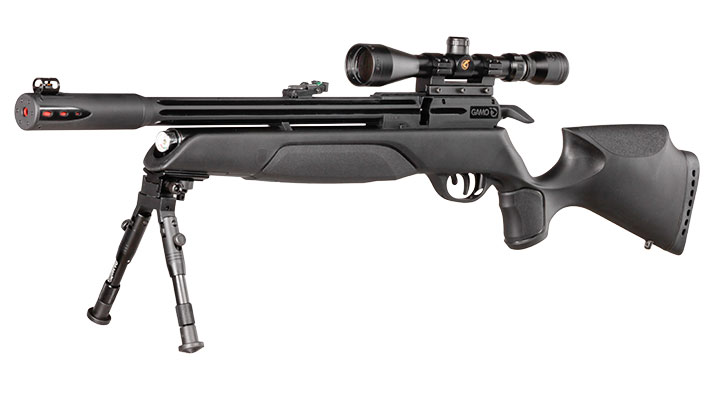 Gamo Arrow Pressluftgewehr PCP Kal. 4,5mm Diabolo 10-schssig schwarz inkl. 10-Schuss Magazin, Zielfernrohr WR 3-9x40 & Zwei Bild 1