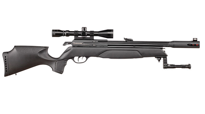 Gamo Arrow Pressluftgewehr PCP Kal. 4,5mm Diabolo 10-schssig schwarz inkl. 10-Schuss Magazin, Zielfernrohr WR 3-9x40 & Zwei Bild 4