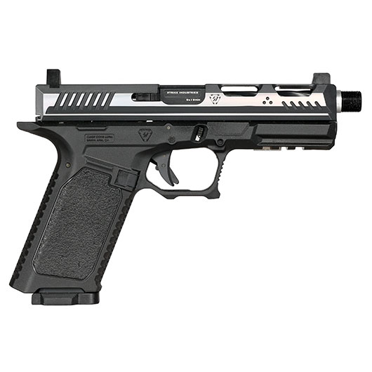 EMG / Strike Industries ARK CO2 Luftpistole Kal. 4,5mm BB Blowback Metallschlitten silber/schwarz Bild 3