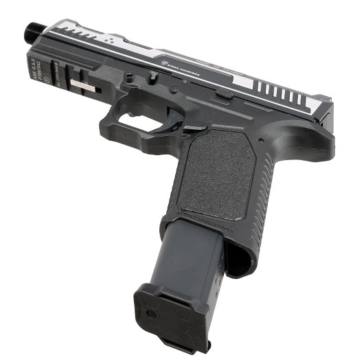 EMG / Strike Industries ARK CO2 Luftpistole Kal. 4,5mm BB Blowback Metallschlitten silber/schwarz Bild 4