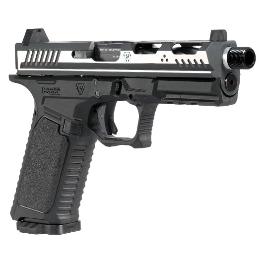 EMG / Strike Industries ARK CO2 Luftpistole Kal. 4,5mm BB Blowback Metallschlitten silber/schwarz Bild 7