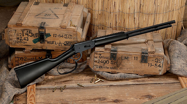 SET CO2-Luftgewehr Legends Renegade 4,5 mm BB - Cowboy Rifle im Set mit Ladehlsen, CO2-Kapsel, BBs & Kugelfangkasten Bild 1