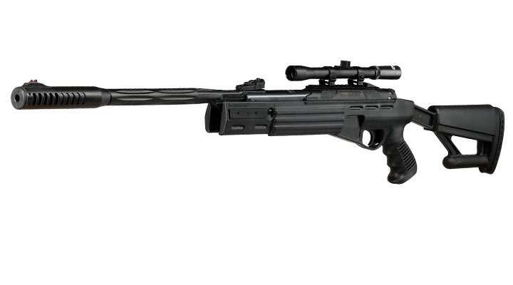 Mercury air AirTact Knicklauf Luftgewehr Kal. 4,5mm Diabolo 12-schssig schwarz inkl. 4x20 Optima Zielfernrohr Bild 1