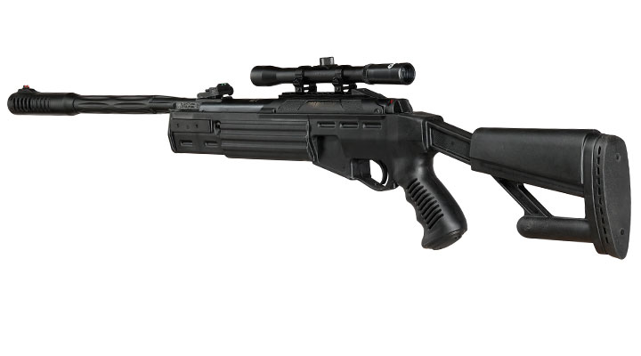 Mercury air AirTact Knicklauf Luftgewehr Kal. 4,5mm Diabolo 12-schssig schwarz inkl. 4x20 Optima Zielfernrohr Bild 2